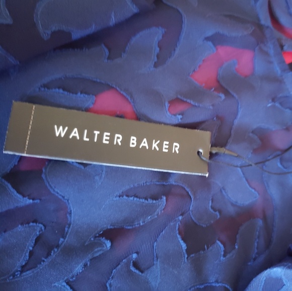 NWT Walter Baker Mana top, Navy blue Size S - Picture 5 of 6